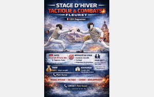 STAGE D’HIVER – TACTIQUE &amp; COMBAT AU FLEURET